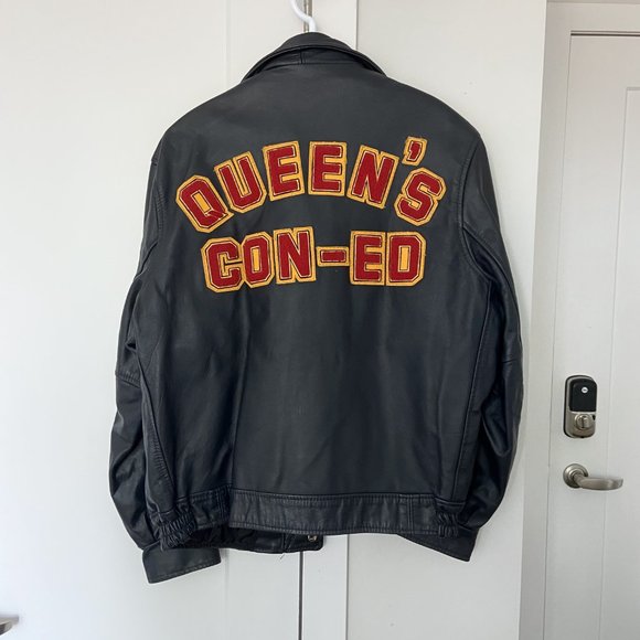 Vintage Queen's University '03 Con-Ed Leather Jack - Picture 2 of 7